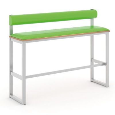 Otto Bar Height Upholstered Bench With Back